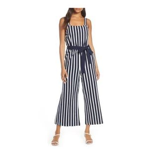 J Crew NWT $118 Tie-Waist Striped Jumpsuit Sz 6